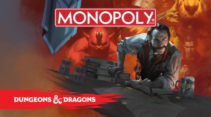 Monopoly Dungeons & Dragons une duas das marcas mais famosas no mundo dos jogos