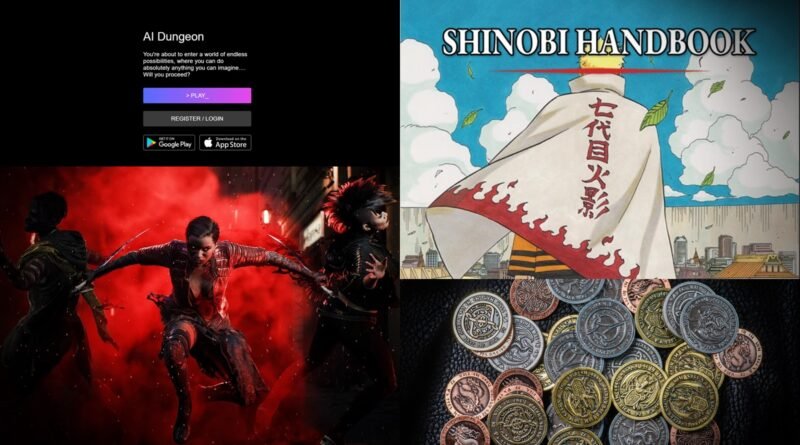 Naruto RPG, AI Dungeon, Vampiro Battle Royale e Vaquinhas de RPG