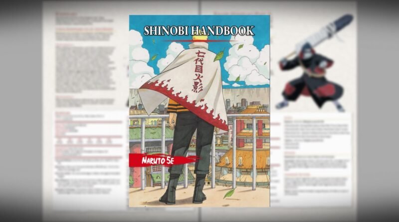 Capa de Naruto 5E: Livro do Ninja, para D&D
