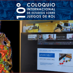 Colagem reúne ilustração e apresentação do 10º Colóquio Internacional de Estudos sobre Jogos de RPG