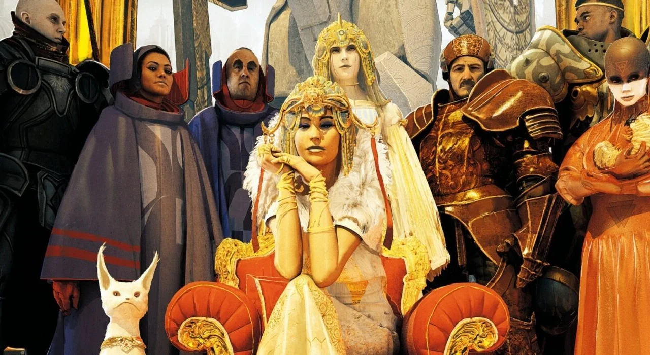 Lideranças e personagens das Baronias Comerciais Karrakinas no cenário futurista de Lancer RPG