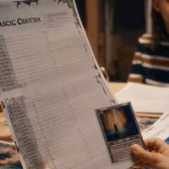 Ficha de RPG em vídeo da Monte Cook Games com texto sem sentido gerado por inteligência artificial