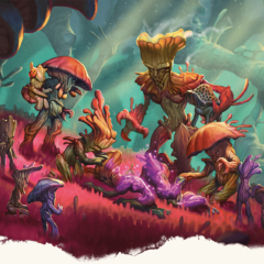 Personagens do Subterrâneo reunidos na arte de Underdark Options 2